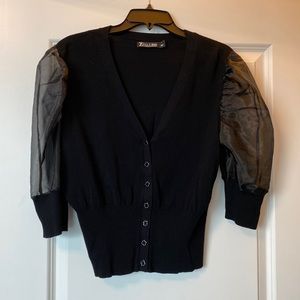 Black button top